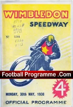 Wimbledon Speedway v West Ham 1938
