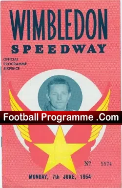 Wimbledon Speedway v West Ham Cup Final 1954