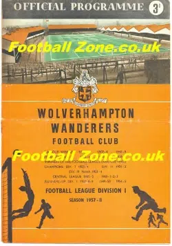 Wolves Wolverhampton v Manchester United 1957 – League Champions