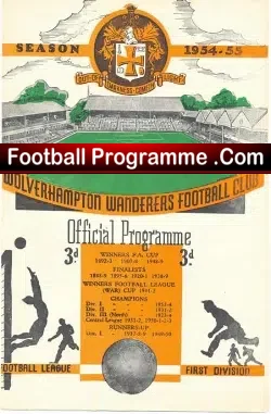 Wolves Wolverhampton Youth v England 1954 – Youth Duncan Edwards