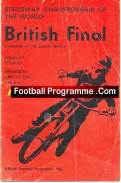 World Championship British Final 1974