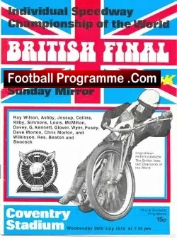 World Championship British Individual Final 1975