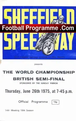World Speedway Championship British Final 1975 – Semi