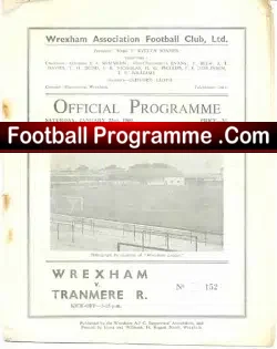 Wrexham v Tranmere Rovers 1960