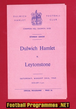 Dulwich Hamlet v Leytonstone 1963