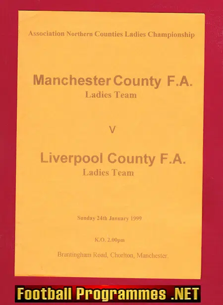 Manchester County Ladies v Liverpool 1999 – Womens Football Chorlton