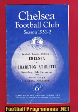 Chelsea v Charlton Athletic 1951