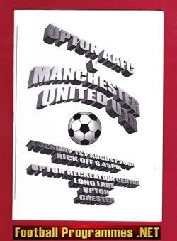 Upton Athletic v Manchester United 2000 – Cheshire County Sports
