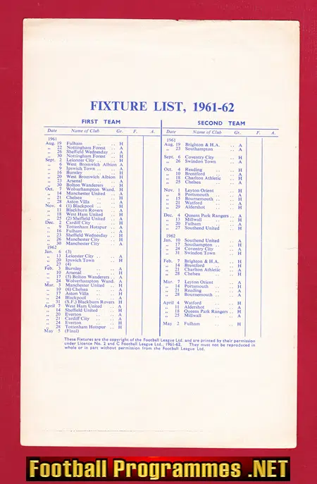 Birmingham City v Torquay United 1961 - Public Charity Match