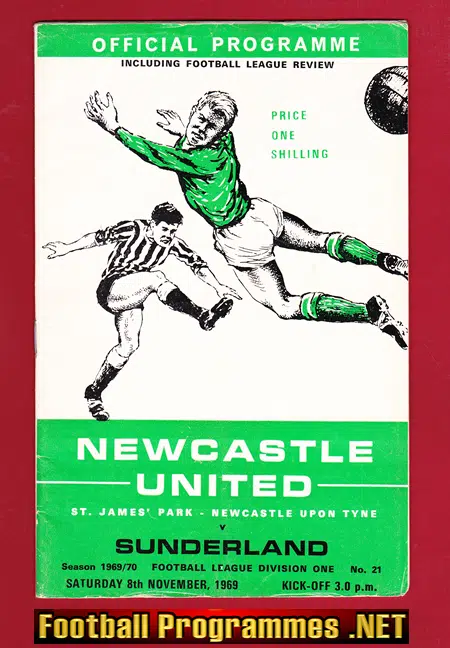 Newcastle United v Sunderland 1969 - St James Park