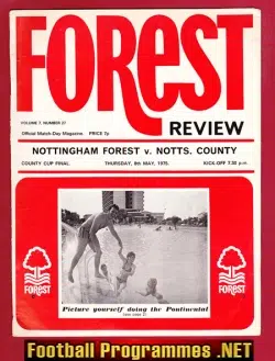 Nottingham Forest v Notts County 1975 – County Cup Final