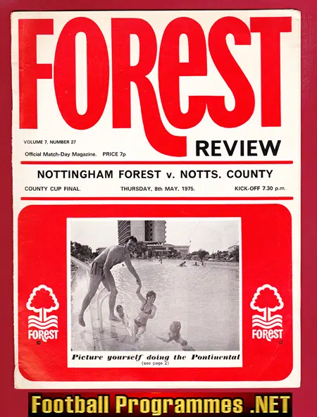 Nottingham Forest v Notts County 1975 – County Cup Final