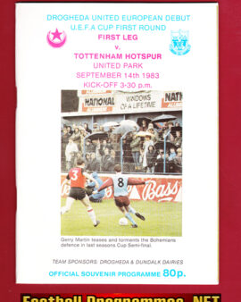 Drogheda United v Tottenham 1983 – UEFA Cup Ireland