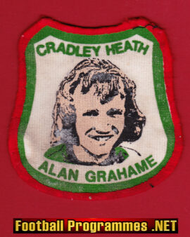Cradley Heath Speedway Alan Grahame Cloth Patch Badge – 1980s