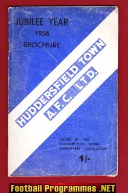 Huddersfield Town Football Club Official Handbook 1958 - 1959