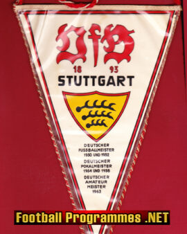 Germany Football Pennant 1960s – Stuttgart