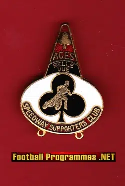 Belle Vue Aces Speedway Supporters Badge 1984