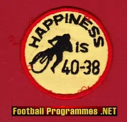 Speedway Cloth Patch Badge - Happiness Is 40 - 38