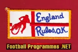 Speedway Cloth Patch Badge - England Rules OK