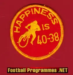 Speedway Cloth Patch Badge - Happiness Is 40 - 38