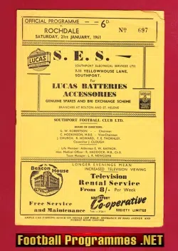 Southport v Rochdale 1961