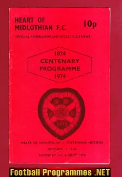 Heart Of Midlothian v Tottenham 1974 – Centenary Game