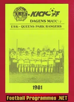 ESK v QPR 1981 - Pre Season Friendly Sweden