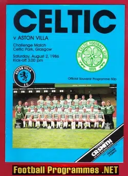 Glasgow Celtic v Aston Villa 1986 - Challenge Match