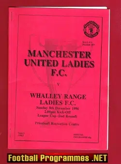 Manchester United Ladies v Whalley Range 1996 - Man Utd Women