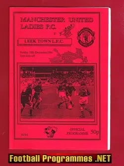 Manchester United Ladies v Leek Town 1994 - Man Utd Women