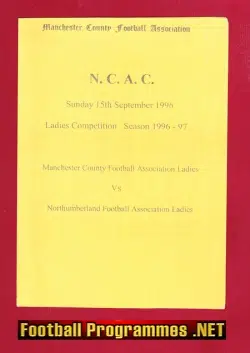 Manchester County Ladies v Northumberland 1996 – NCAC Womens Football