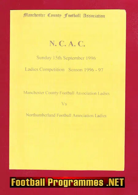 Manchester County Ladies v Northumberland 1996 – NCAC Womens Football