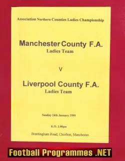 Manchester County Ladies v Liverpool 1999 – Women’s Football Chorlton