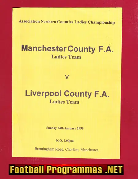 Manchester County Ladies v Liverpool 1999 – Women’s Football Chorlton
