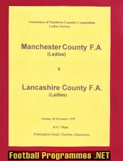 Manchester County Ladies v Lancashire 1999 – Womens Chorlton