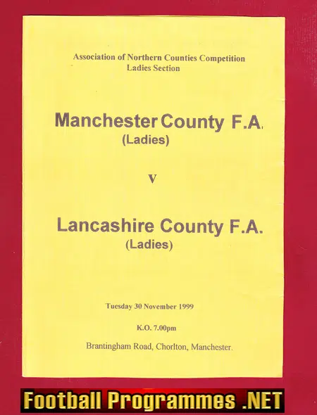Manchester County Ladies v Lancashire 1999 – Womens Chorlton