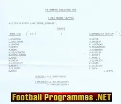 Frome Ladies v Sturminster Newton 1994 - Womens Football Cup Eleven Goals