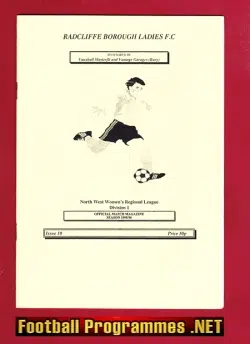 Radcliffe Borough Ladies v Preston 1995 - Women's Football