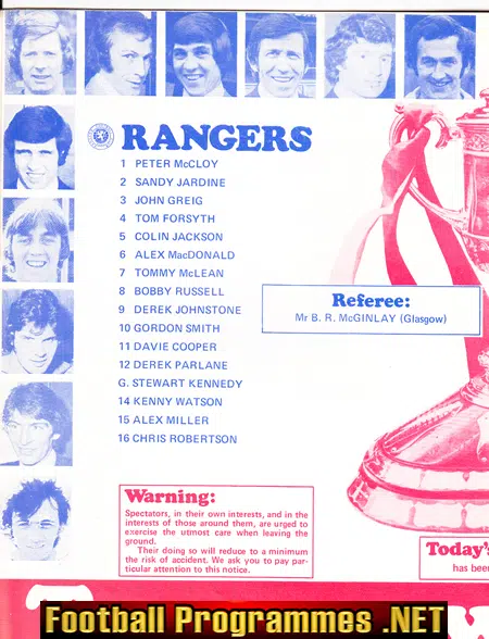 Aberdeen v Glasgow Rangers 1978 - Scottish Cup Final Hampden