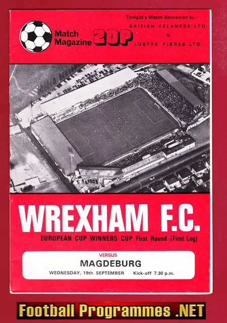 Wrexham v Magdeburg 1979 – ECWC