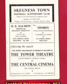Skegness Town v Barton Town 1955 – FA Cup