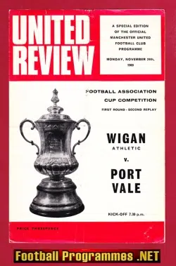 Port Vale v Wigan Athletic 1969 - FA Cup Replay Old Trafford