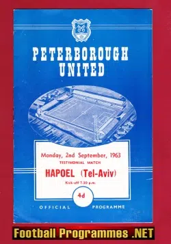 Peterborough United v Hapoel 1963 – Tel Aviv Jewish – Israel