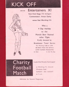 East Worthing v The Entertainers 1970s – Charity Match