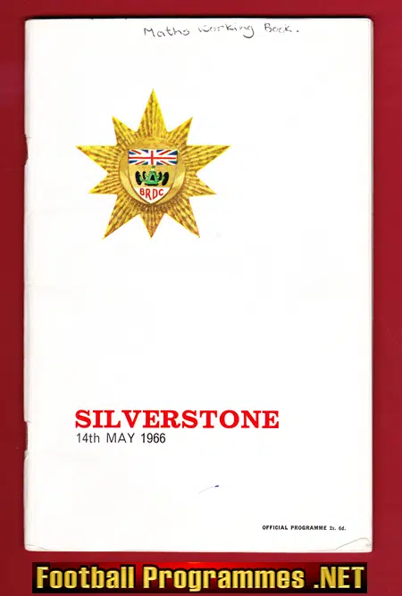 Silverstone 18th International BRDC Motor Racing Programme 1966