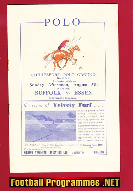 Suffolk v Essex Horse Polo at Chillesford 1950s