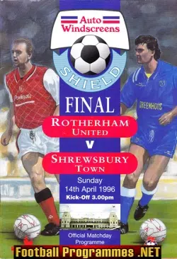 Rotherham United v Shrewsbury Town 1996 - Cup Final Wembley