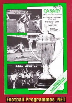 Norwich City v Everton 1983 - FA Youth Cup Final