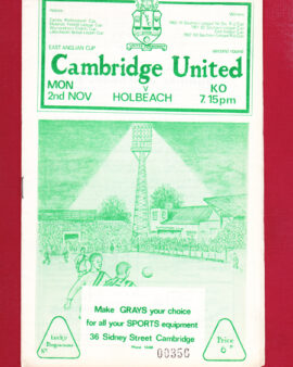 Cambridge United v Holbeach United 1964