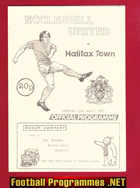 Eccleshill United v Halifax Town 1985